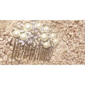 Vintage hair comb bridal wedding crystal rhinestone